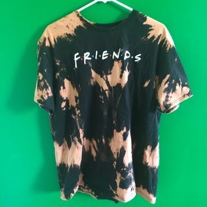F.R.I.E.N.D.S Custom Bleach Dyed Tee